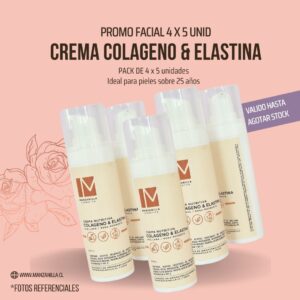 PROMO Crema Facial Colageno 4 x 5 unid