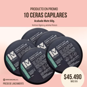 Pack Cera Cabello y Barba x 10 unid